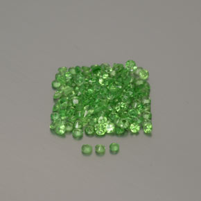 1,35 ct natürliche Lebhaftes Grün Tsavorit-Edelsteine, Rund Schliff, VVS-VS
