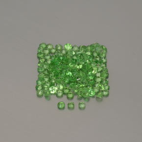 1.34 ct natürliche Lebendiges grün Tsavorit-Granat-Edelsteine, Rund Schliff, VVS-VS