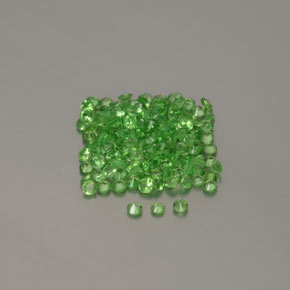 1,36 ct natürliche grüner Tsavorit-Edelsteine, Rundschliff, VVS-VS