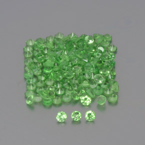 1,22 ct natürliche grüner Tsavorit-Edelsteine, Rundschliff, VVS-VS