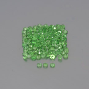1,22 ct natürliche grüner Tsavorit-Edelsteine, Rundschliff, VVS-VS