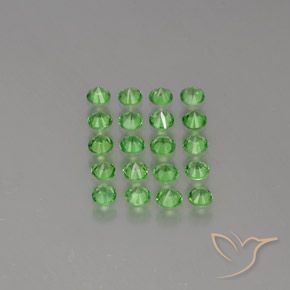2,36 ct natürliche grüner Tsavorit-Edelsteine, Rundschliff, VVS-VS