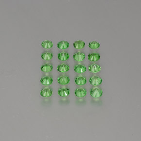 2.00 ct natürliche Mittelgrün Tsavorit-Granat-Edelsteine, Rund Schliff, VVS-VS