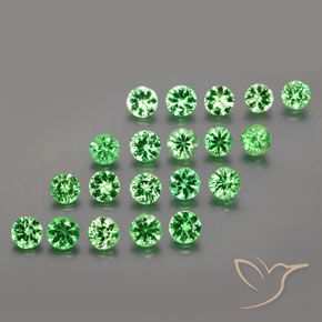 2,71 ct natürliche grüner Tsavorit-Edelsteine, Rundschliff, VS