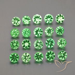 2,71 ct natürliche grüner Tsavorit-Edelsteine, Rundschliff, VS