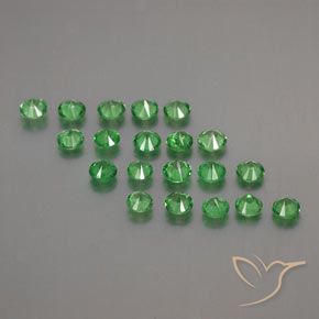 1,95 ct natürliche grüner Tsavorit-Edelsteine, Rundschliff, VS