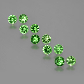 1.86 ct natürliche Giftgrün Tsavorit-Granat-Edelsteine, Rund Schliff, VS