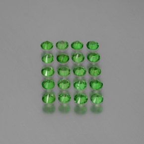 2,23 ct natürliche grüner Tsavorit-Edelsteine, Rundschliff, VVS-VS