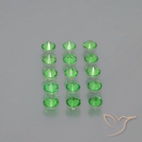 2,51 ct natürliche grüner Tsavorit-Edelsteine, Rundschliff, VVS-VS