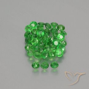 2.85 ct natürliche hellgrün Tsavorit-Granat-Edelsteine, Runden, VS-SI
