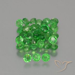 2.46 ct natürliche hellgrün Tsavorit-Granat-Edelsteine, Runden, VS-SI
