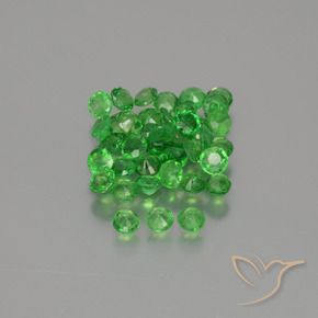 2.46 ct natürliche hellgrün Tsavorit-Granat-Edelsteine, Runden, VS-SI