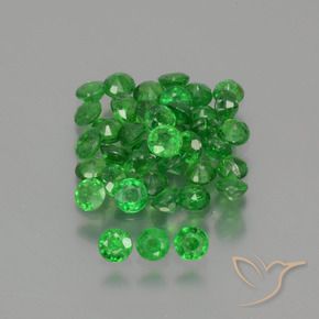 2.80 ct natürliche hellgrün Tsavorit-Granat-Edelsteine, Runden, VS-SI