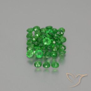 2.80 ct natürliche hellgrün Tsavorit-Granat-Edelsteine, Runden, VS-SI