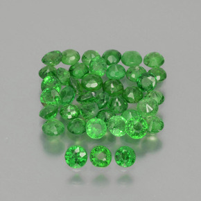 2,83 ct natürliche grüner Tsavorit-Edelsteine, Rundschliff, VS-SI