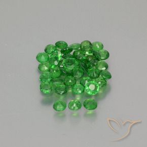 2.37 ct natürliche Mittelgrün Tsavorit-Granat-Edelsteine, Runden, VS-SI
