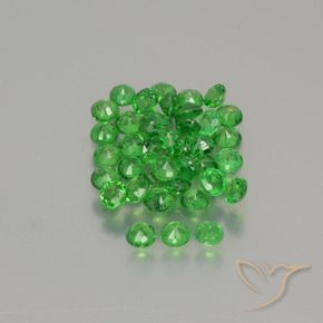 2.76 ct natürliche Mittelgrün Tsavorit-Granat-Edelsteine, Runden, VS-SI