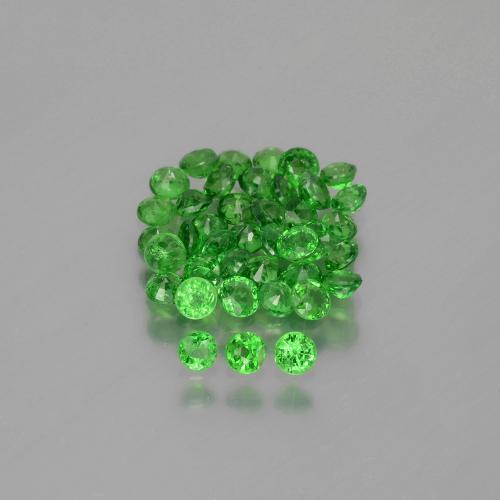 2,85 ct natürliche grüner Tsavorit-Edelsteine, Rundschliff, VS-SI