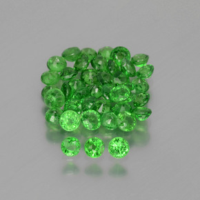 2,85 ct natürliche grüner Tsavorit-Edelsteine, Rundschliff, VS-SI