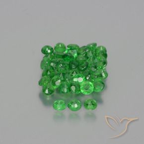 2.80 ct natürliche Mittelgrün Tsavorit-Granat-Edelsteine, Runden, VS-SI