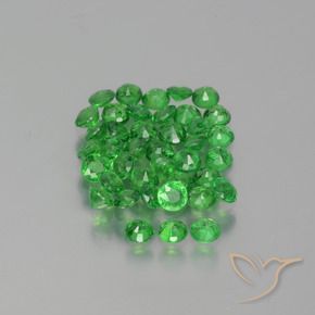 2.84 ct natürliche hellgrün Tsavorit-Granat-Edelsteine, Runden, VS-SI