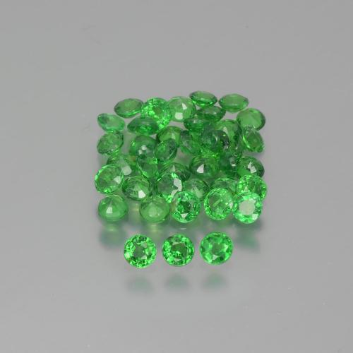 2,56 ct natürliche grüner Tsavorit-Edelsteine, Rundschliff, VS-SI