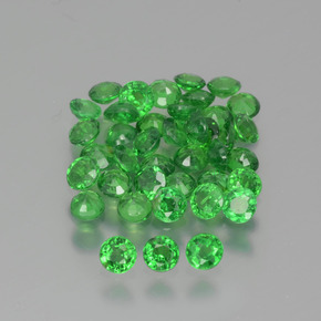 2,56 ct natürliche grüner Tsavorit-Edelsteine, Rundschliff, VS-SI