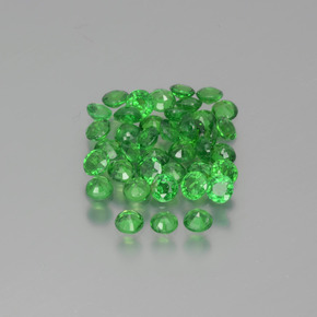 2,56 ct natürliche grüner Tsavorit-Edelsteine, Rundschliff, VS-SI