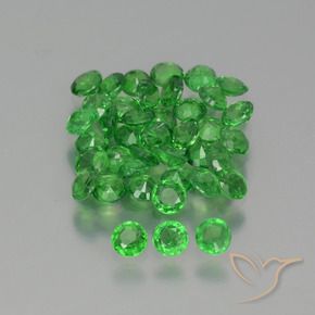 2.37 ct natürliche hellgrün Tsavorit-Granat-Edelsteine, Runden, VS-SI