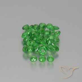 2.37 ct natürliche hellgrün Tsavorit-Granat-Edelsteine, Runden, VS-SI