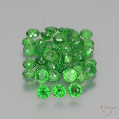 2.76 ct natürliche Giftgrün Tsavorit-Granat-Edelsteine, Runden, VS-SI