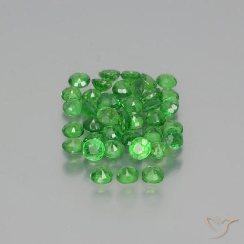 2.76 ct natürliche Giftgrün Tsavorit-Granat-Edelsteine, Runden, VS-SI