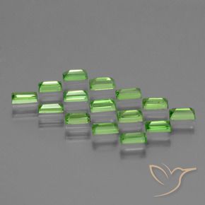 1.82 ct natürliche Lebendiges grün Tsavorit-Granat-Edelsteine, Baguette, VS
