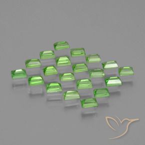 1.95 ct natürliche Lebendiges grün Tsavorit-Granat-Edelsteine, Baguette, VS