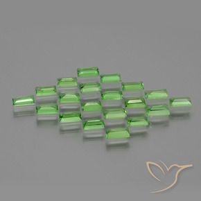 2.36 ct natürliche Lebendiges grün Tsavorit-Granat-Edelsteine, Baguette, VS