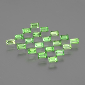 1,90 ct natürliche grüner Tsavorit-Edelsteine, Baguette, VS
