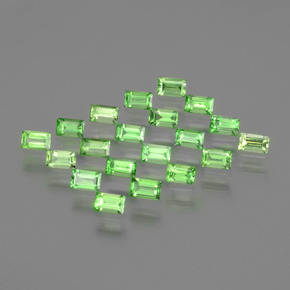 1,90 ct natürliche grüner Tsavorit-Edelsteine, Baguette, VS