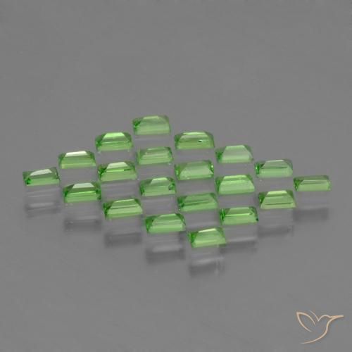 1.18 ct natürliche Lebendiges grün Tsavorit-Granat-Edelsteine, Baguette, VS