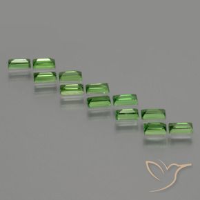 1.71 ct natürliche Lebendiges grün Tsavorit-Granat-Edelsteine, Baguette, VS