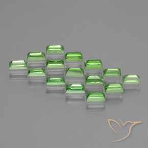 2.40 ct natürliche Lebendiges grün Tsavorit-Granat-Edelsteine, Baguette, VS