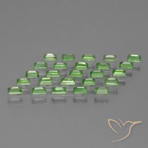 1.89 ct natürliche Lebendiges grün Tsavorit-Granat-Edelsteine, Baguette, VS