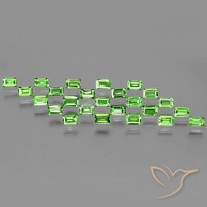 2.38 ct natürliche Lebendiges grün Tsavorit-Granat-Edelsteine, Baguette, VS