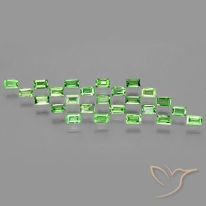 1.99 ct natürliche Lebendiges grün Tsavorit-Granat-Edelsteine, Baguette, VS