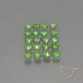 1,56 ct natürliche grüner Tsavorit-Edelsteine, Rundschliff, VS