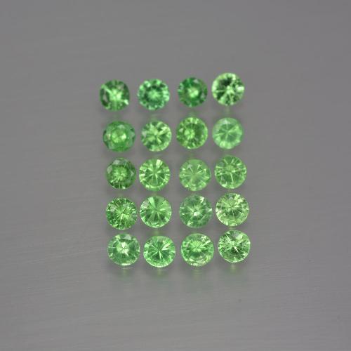 1.94 ct natürliche Lebendiges grün Tsavorit-Granat-Edelsteine, Rund Schliff, VS