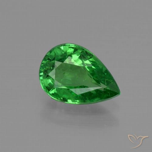 1.09ct Natürlicher hellgrün Tsavorit-Granat, Birnenform, VS-SI