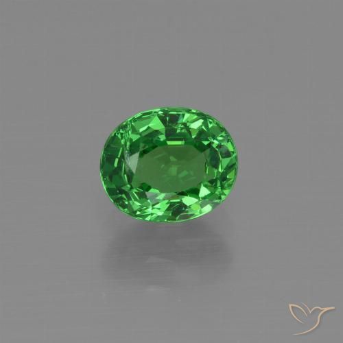 1.18ct Natürlicher hellgrün Tsavorit-Granat, Oval, SI