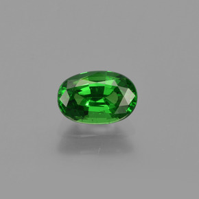 1,02 ctw natürlicher grüner Tsavorit, Oval Schliff, VS