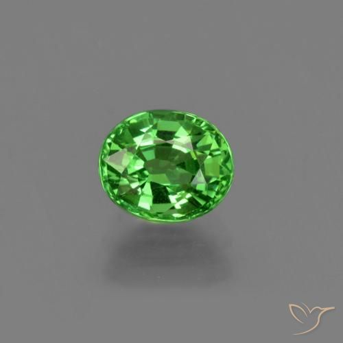 1.04ct Natürlicher Giftgrün Tsavorit-Granat, Oval, VS