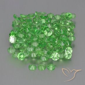 4.75 ct natürliche Lebendiges grün Tsavorit-Granat-Edelsteine, Runden, VS